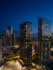 Fototapeta premium downtown Manchester at night