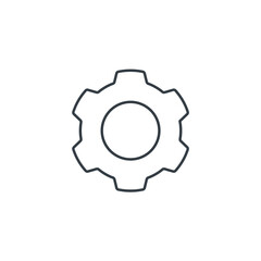 Gear Cog icon symbol vector illustration isolated on white background