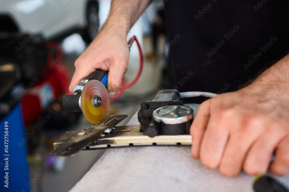 Aufkleber utilizing professional tools effectively in a workshop setting for various projects and tasks
