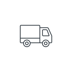 Truck icon symbol vector illustration isolated on white background