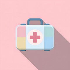 Obraz premium Pastel-Infused Emergency Kit