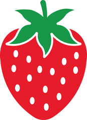 Strawberry Icon Vector Illustration