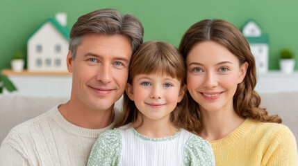 Happy family portrait