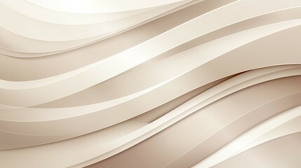 Obraz premium Abstract beige background with flowing wavy lines creating a smooth textured surface.