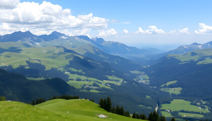 Bayerische Alpen Panorama