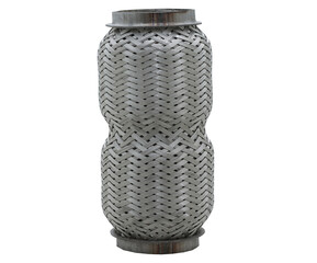 Dual braided stainless steel flex connector for high-flexibility exhaust systems, designed to absorb vibration and movement in performance or OEM automotive setups.