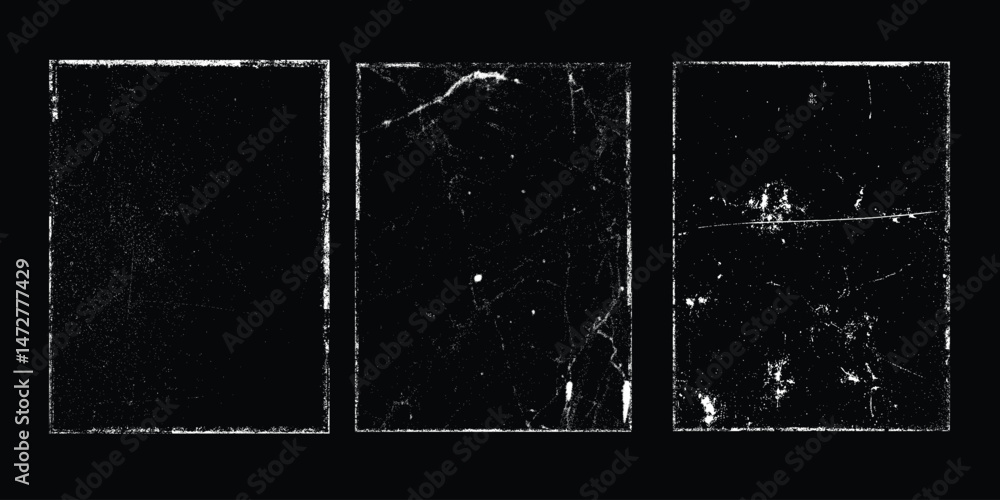 Aufkleber grunge urban backgrounds set.texture vector.dust overlay distress grain ,simply place illustration o