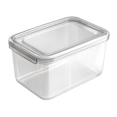 Clear Plastic Food Storage Container with Lid Ready for Use