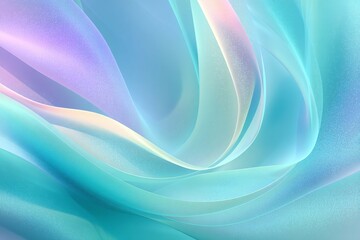 Abstract flowing shapes in shades of blue purple and white create a dreamy effect.