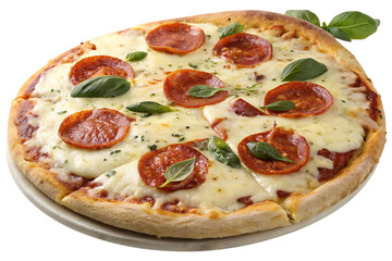pizza isolated on white background