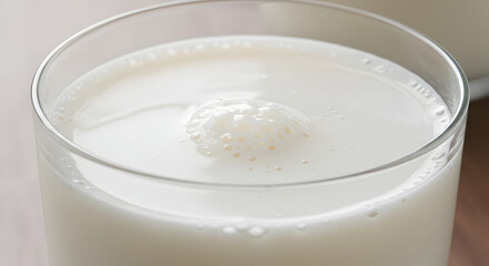 Refreshing Glass Of Milk For Healthy Lifestyle And Nutritious Breakfast Moment