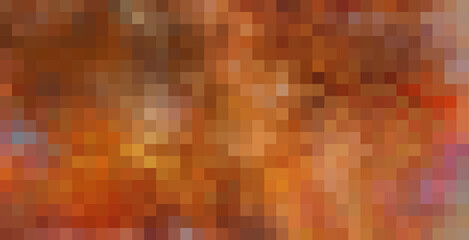 Abstract Mosaic of Warm Colors . Abstract geometric background with orange, yellow, and brown squares. Vector design, sunny summer design.