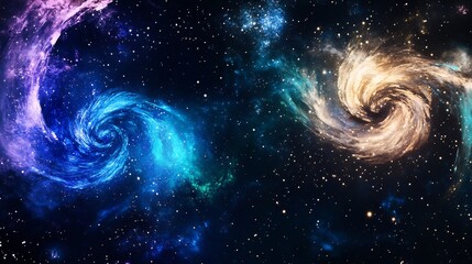 Alcohol ink patterns reimagined galaxy textures in a science fiction inspired space wallpaper featuring swirls in blue violet and gold