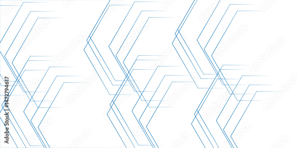Poster abstract white background with hexagons . blue hexagonal background. luxury white pattern seamless b