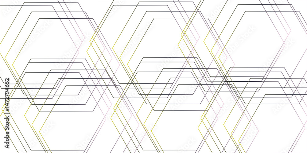 Poster abstract white background with hexagons . gray hexagonal background. luxury white pattern seamless b