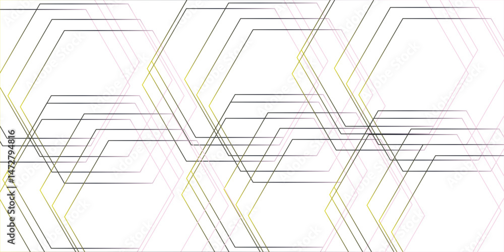 Poster abstract white background with hexagons . gray hexagonal background. luxury white pattern seamless b