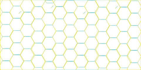 Abstract square digital grid pattern background with hexagons. Modern hexagon polygonal technology vector.. Black Hexagonal Pattern Metallic background with white and gold.