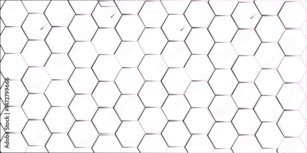 Poster abstract square digital grid pattern background with hexagons. modern hexagon polygonal technology v