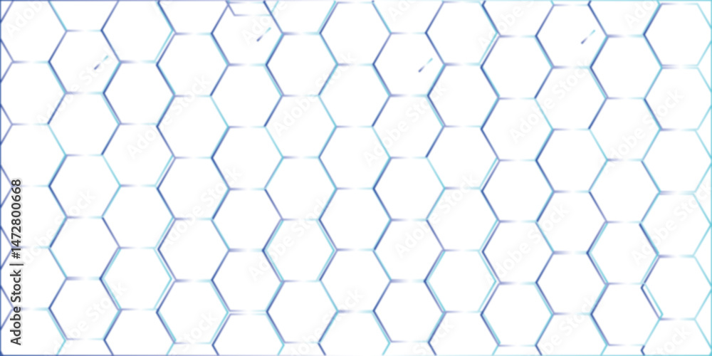 Poster abstract square digital grid pattern background with hexagons. modern hexagon polygonal technology v