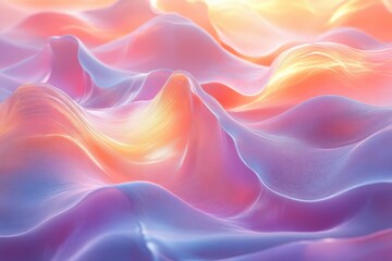 Obraz premium Dynamic abstract waves of colorful light digital vibrant environment creative viewpoint conceptual