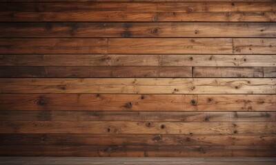 Naklejka premium Rustic reclaimed wood wall, warm tones, knotty texture, rustic wood, wall texture, plank