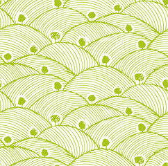Pattern vineyard field farm texture background. Wine agriculture wheat rice japanese poster. Minimal abstract vineyard view. Organic grape banner label sketch design.