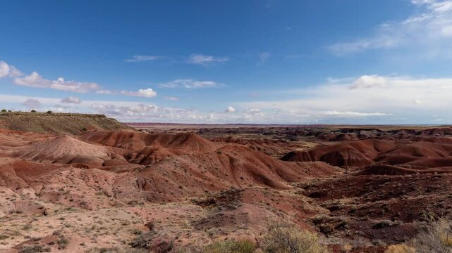 Timelapse from Tiponi Point at Petrified Forest National Park