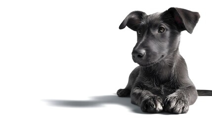 Obraz premium Dog isolated on a white background