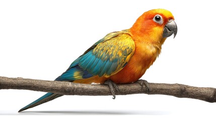Obraz premium parrot isolated on a white background