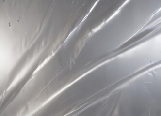 Obraz premium Abstract silver foil, shimmering metallic texture, photography, futuristic, background