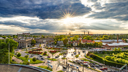 Fototapeta premium Cracovie Krakow the city streets and place in Poland