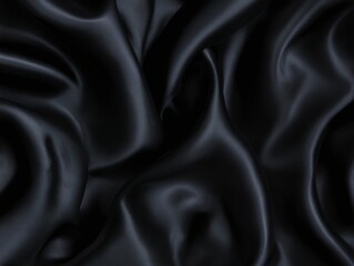 Obraz premium Abstract dark fabric texture with swirling patterns and soft highlights.