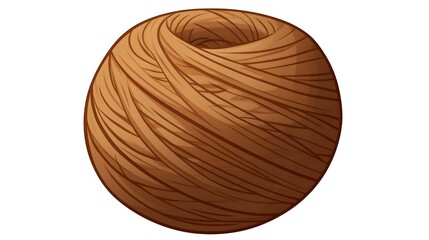 Vintage Cartoon Ball of Yarn Vector Illustration for Creative Projects