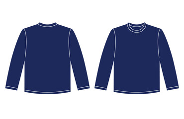 長袖Tシャツ　紺　ネイビー