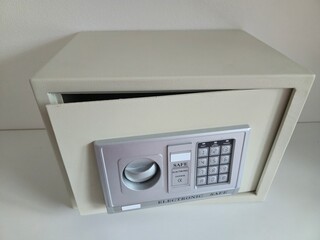room safe with combination lock. concept of keeping valuables safe