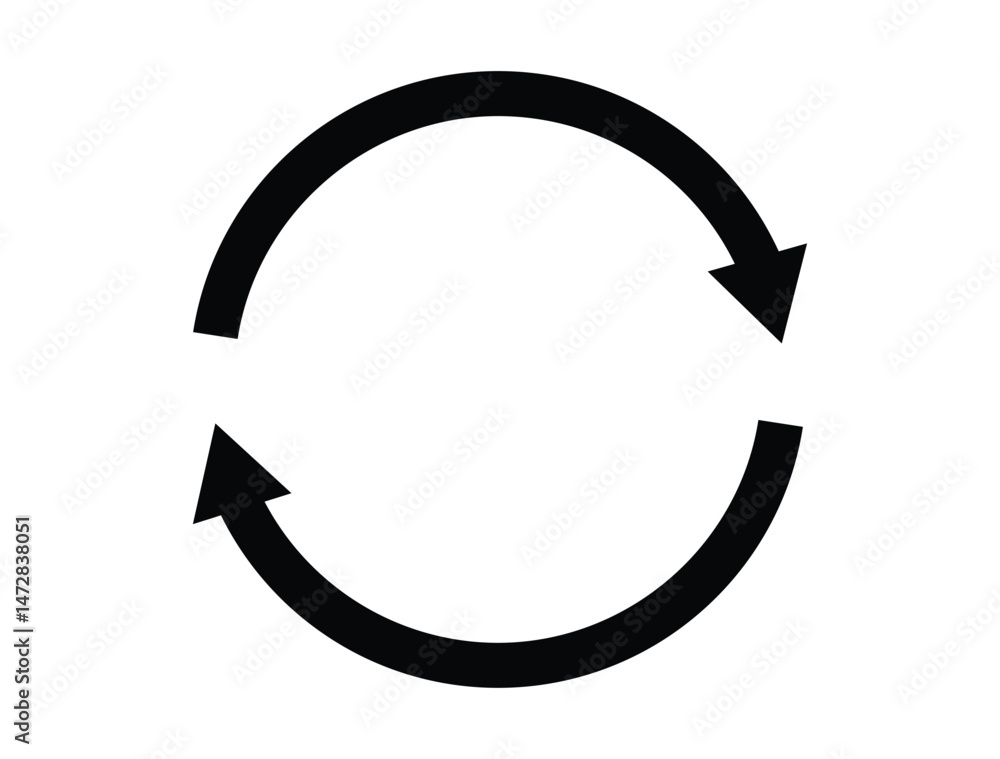 Poster circular arrow icon, refresh, reload arrow icon symbol sign. rotation arrow icon. repeat arrow butto