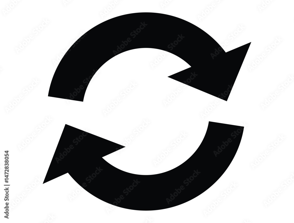 Poster circular arrow icon, refresh, reload arrow icon symbol sign. rotation arrow icon. repeat arrow butto