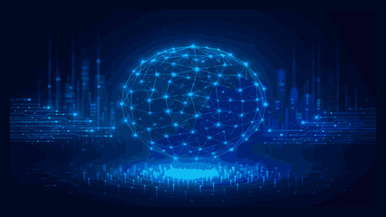 Futuristic Digital Circuit Network