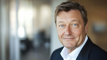 Fototapeta premium Friendly business leader portrait