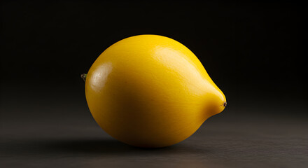 Single Eggfruit Still Life Against Dark Background Food Photography