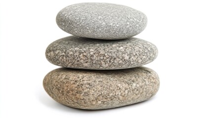 Fototapeta premium Balanced Serenity Stacked Smooth Stones for a Calming Effect