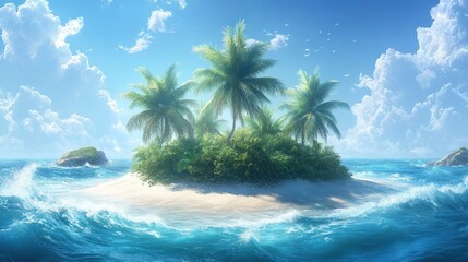 Fototapeta premium Tropical Island Paradise (1)