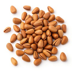 Obraz premium almonds on white background