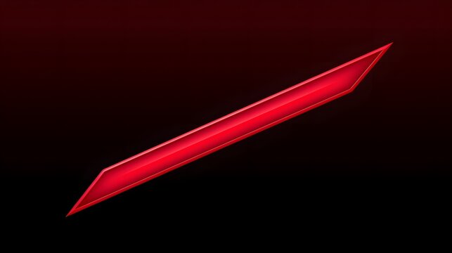 Professional decrease arrow symbol in red for business concept illustration