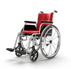 Fototapeta premium Red Wheelchair
