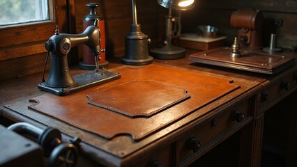 Vintage Workbench Art Scene