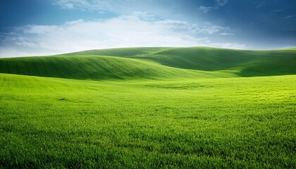 vivid green field isolated for ecology design elements