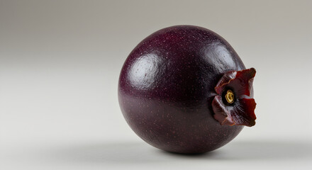 Velvety Tropical Delight A Close Up Of The Star Apple Fruit