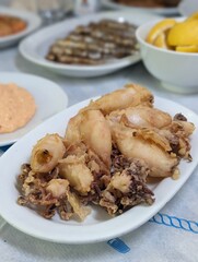 Greek sea food calamari
