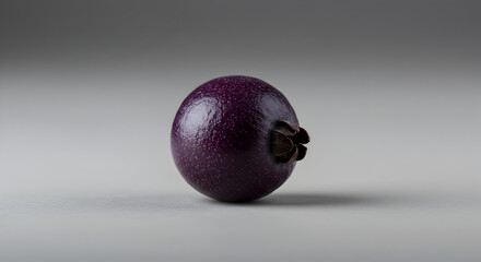 Isolated Jaboticaba Fruit Against a Gradient Background With Space for Text